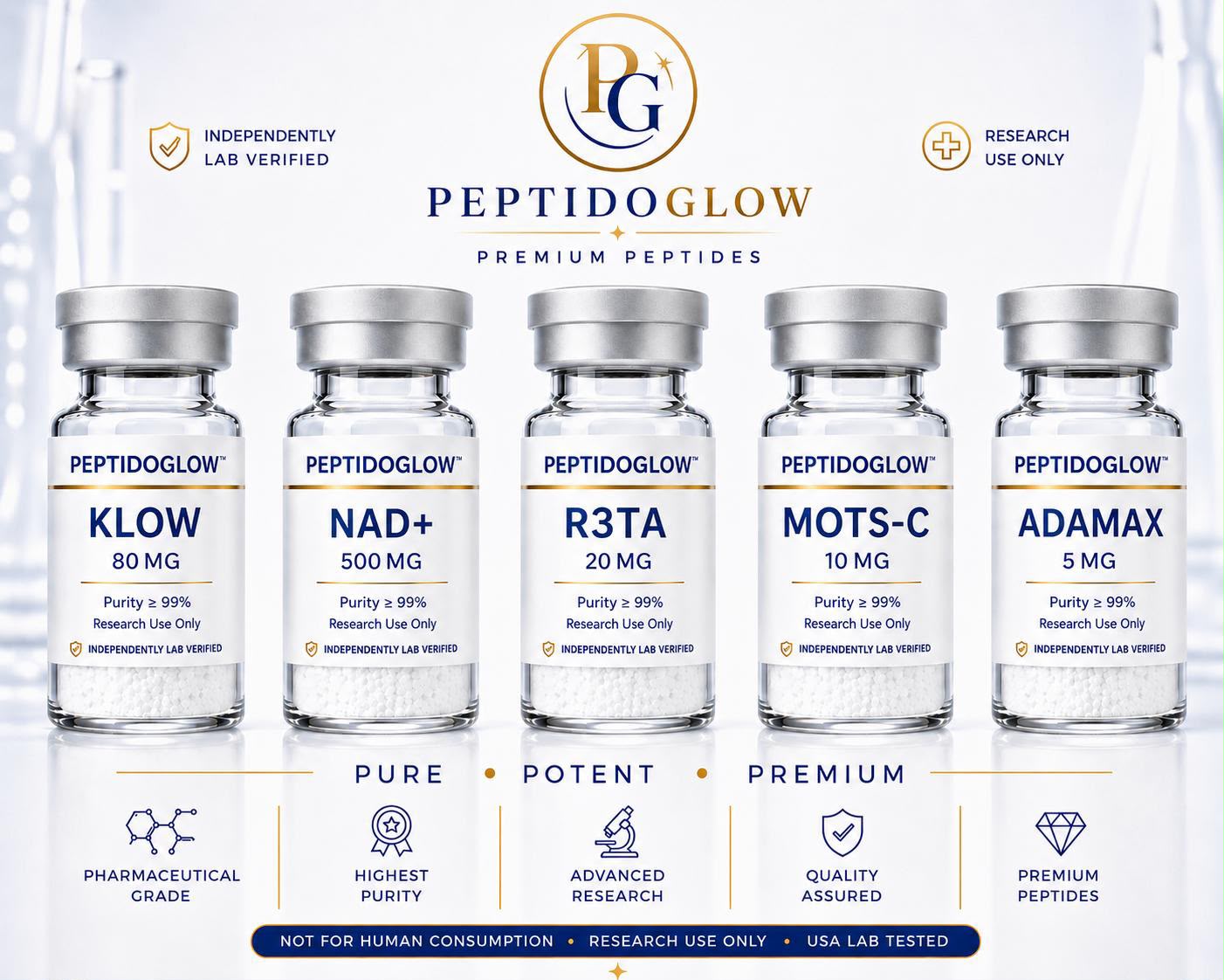 PeptidoGlow Premium Peptides Catalogue